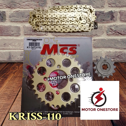 KRISS1 / KRISS110 SPROCKET SET RACING 415 KRISS1 / KRISS110 "MOTOR