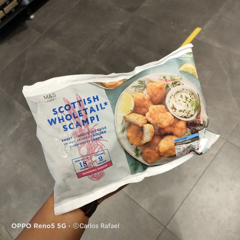 M&S Marks and Spencer Frozen Seafood Haddock/Cod/Monkfish/Scampi