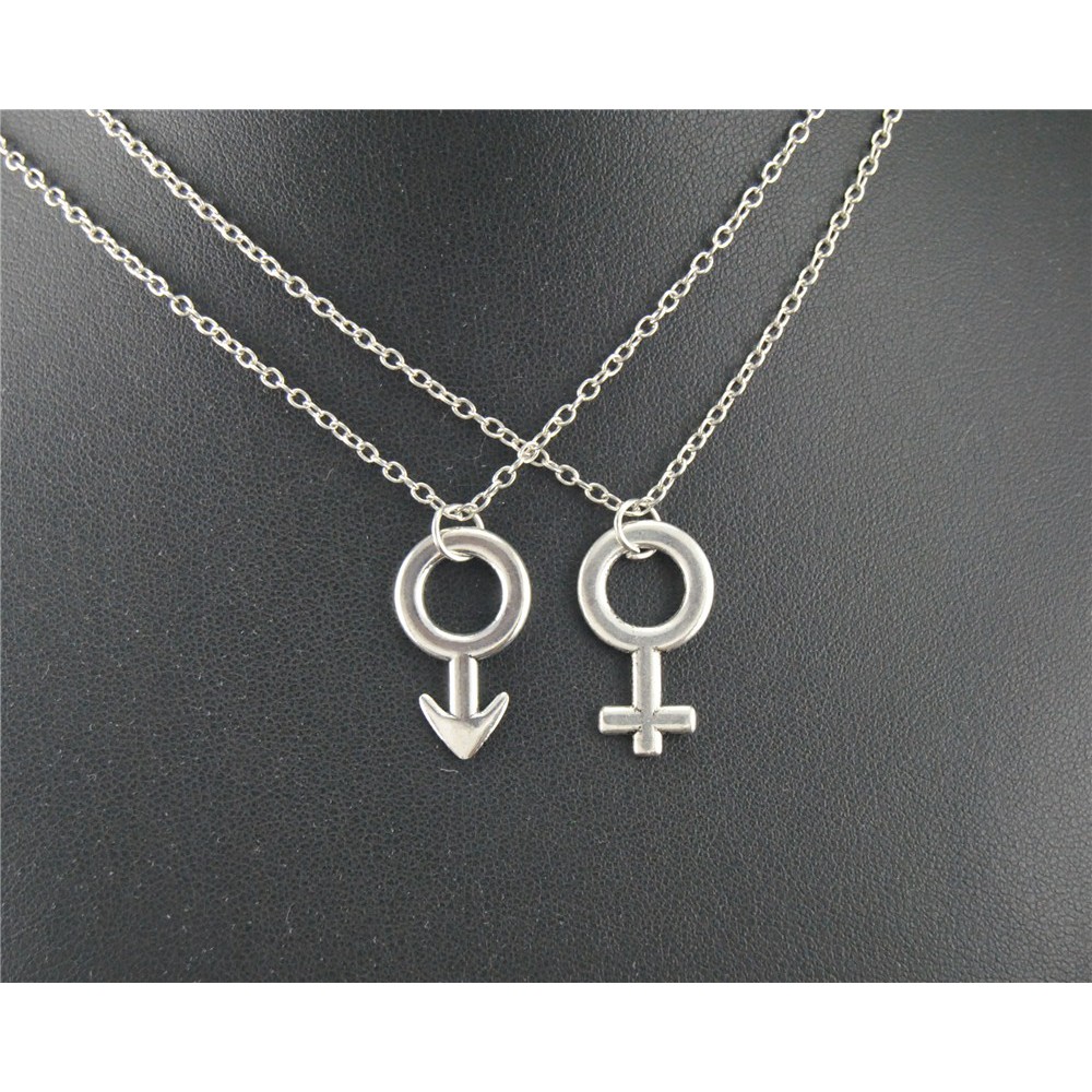 Female gender symbol on sale necklace