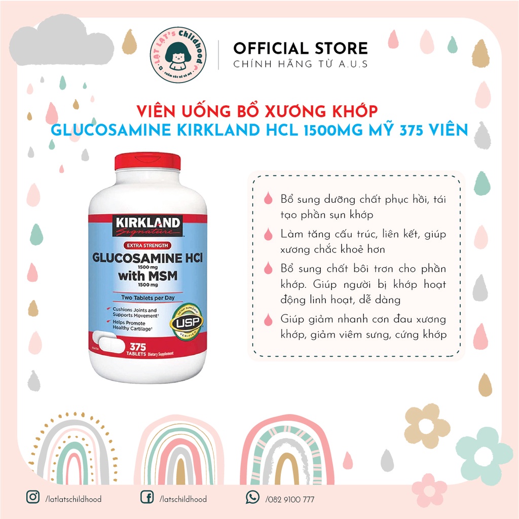 Glucosamin Kirkland Oral Tablet 375 Tablets Glucosamine Kirkland New