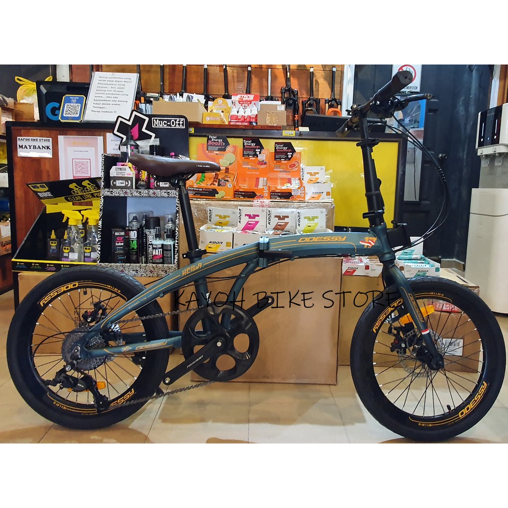 READY STOCK 2015 FOLDING ODESSY BIKE HELLIO 9 SPEED 20