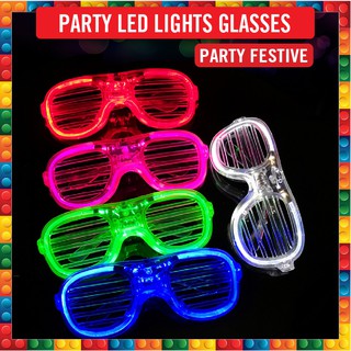 30 Pack LED Glasses, 5 Color Light Up Glasses Shutter Shades Glow Stic –   Online Shop