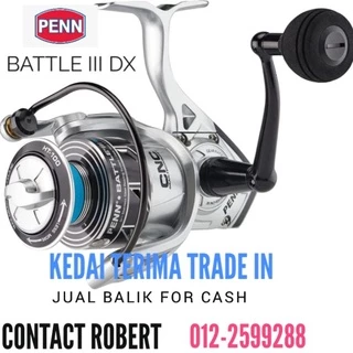 FISHER Penn Battle III DX SPINNING REEL 2500DX 3000DX 4000DX 5000DX 6000DX