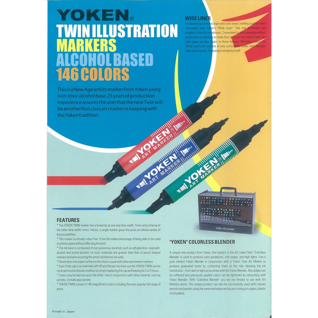 YOKEN TWIN TYPE ART MARKER / DESIGN MARKER (READY STOCK) PART 1
