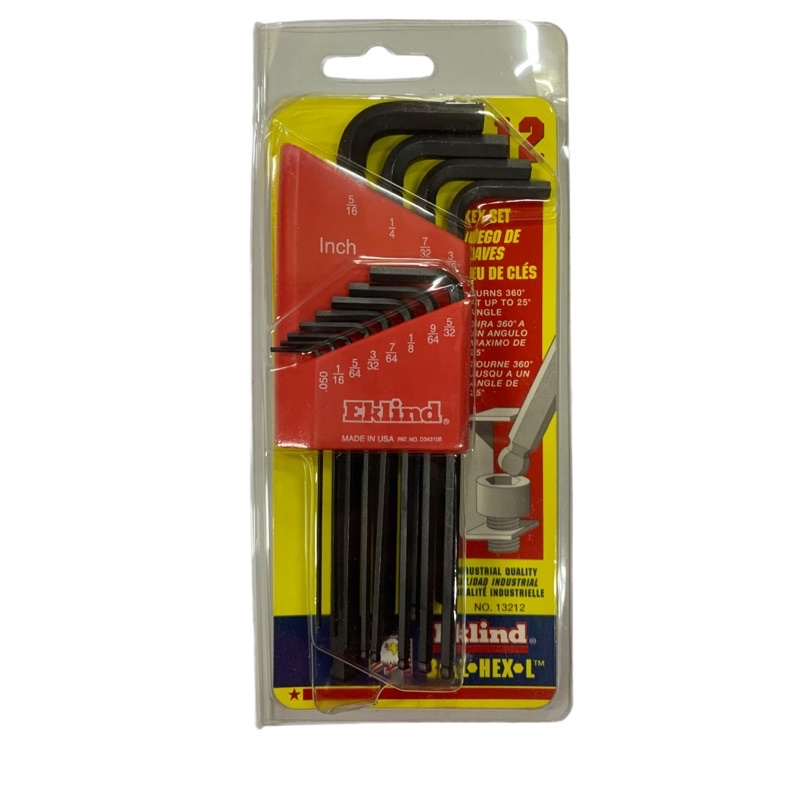 Eklind 18608 4mm Ball Hex-L Key – Hex Wrench, Made In USA