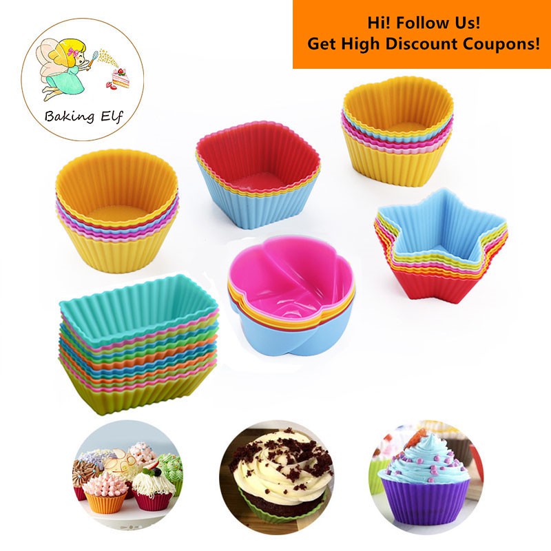 Silicone Baking Cups Easy to Demold Kitchen Small Food Grade Reusable  Silicone Muffin Baking Cups - China Cups Mold and Cake Mold price