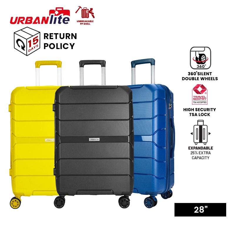 URBANlite Edge (28") Polypropylene [PP] Hard Case TSA Lock Expandable 8