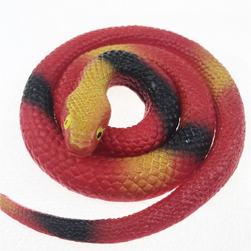 75cm Long Rubber Fake Snake Realistic Toy Prank April Fool Scary Snake ...