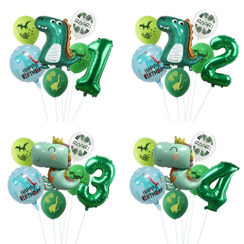 7pcs/Set Dinosaur Party Balloon Birthday Party Balloons Kids Birthday ...