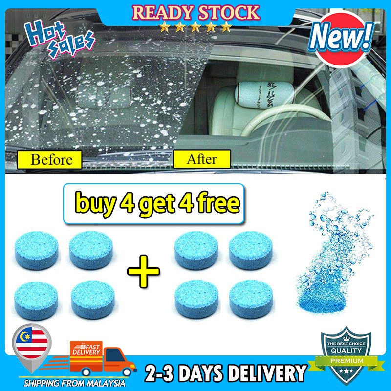 【Ready stock】10 pcs Glass Cleaner/Car Windshield Cleaner Window