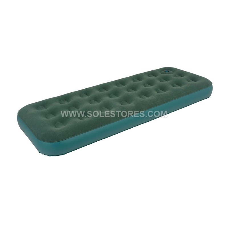 Single Flocked Coil Beam Air Bed with BuiltIn Foot Pump Shopee Malaysia