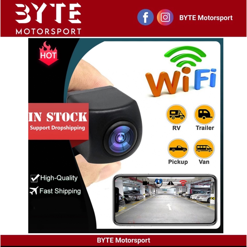 🇲🇾📷 WIFI HD 1080P Car 💯Reverse Camera And Video Recording💯 Wireless Car ...