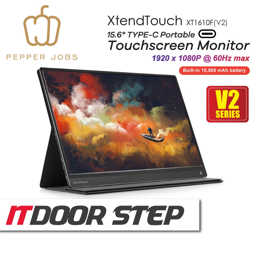 PEPPER JOBS XTendTouch XT1610F(V2) USBC Portable Touch Screen Monitor