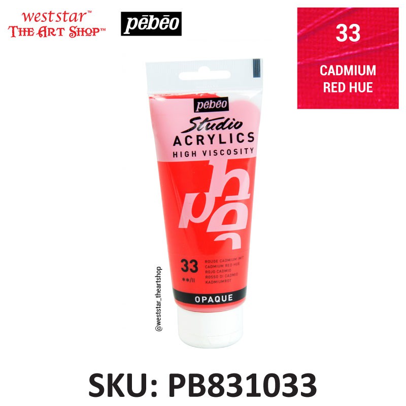 [WESTSTAR] PEBEO Studio Acrylic Paint 100ml Fine Acrylic Colour Non