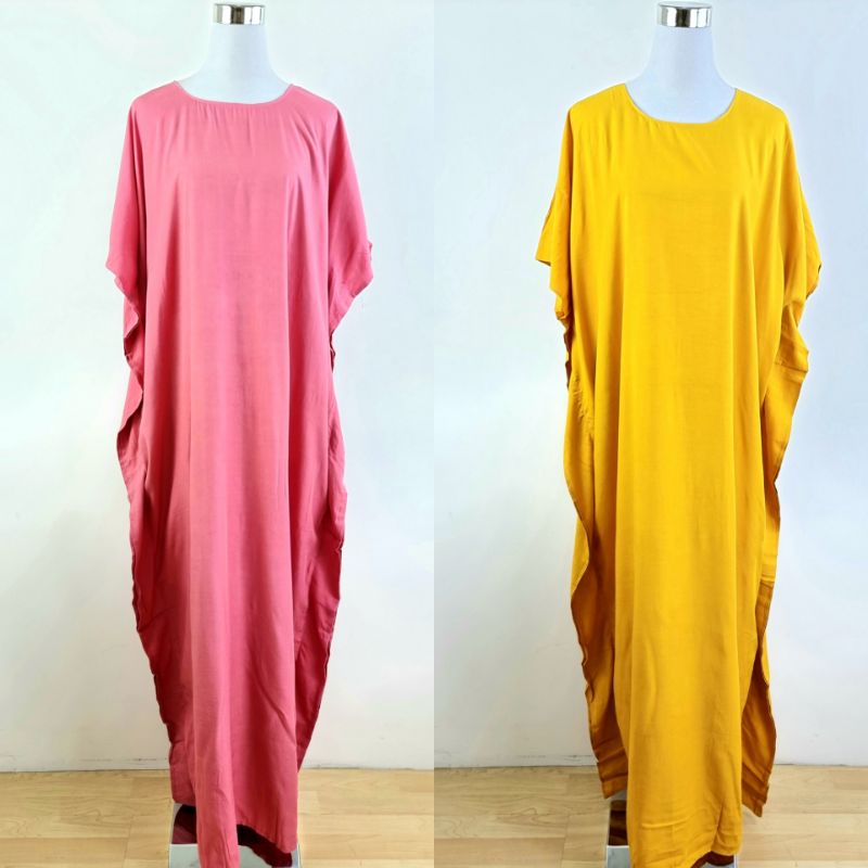 PEMBORONG KAFTAN KELAWAR COTTON CANDY/ BAJU KELAWAR KOSONG COTTON