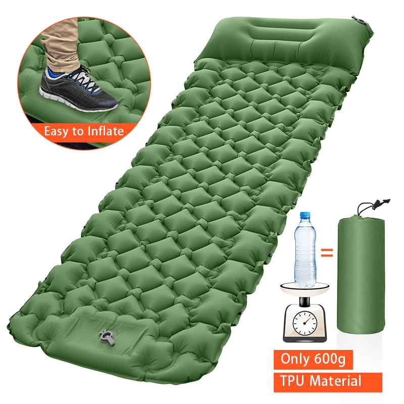 Camping Inflatable Bed Air Sleeping Pad Premium Outdoor Air Mattress