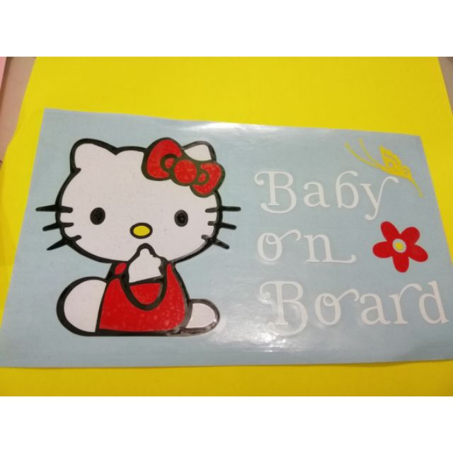 Sticker Hello Kitty Baby On Board Shopee Malaysia