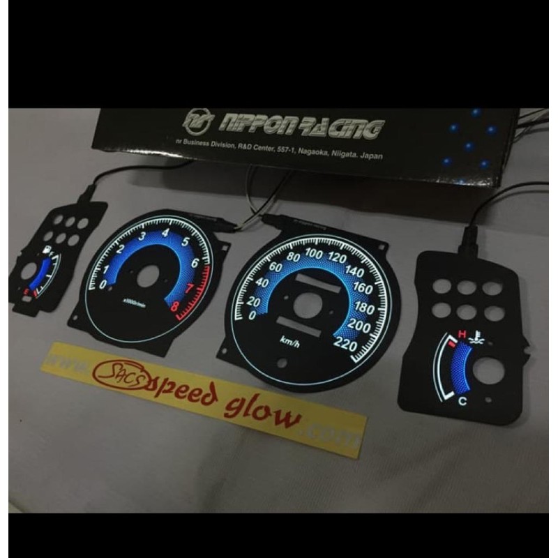 Indiglo Speedometer corolla 96 97 98 99 00 Black ODC all new/new ...