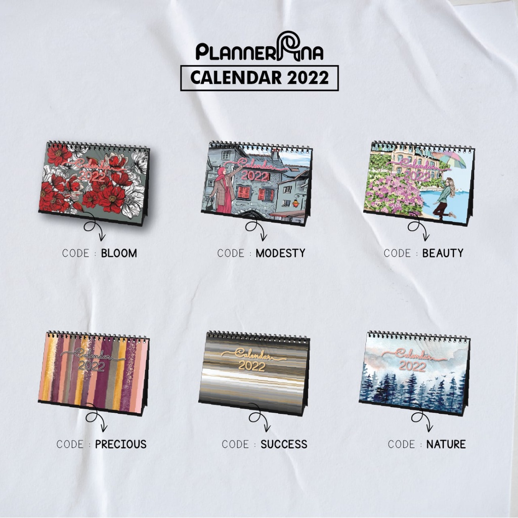 Stand Table Calendar 2022 | Kalendar Meja 2022 Planner Ana