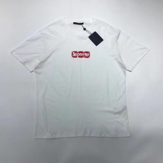 T-shirt Louis Vuitton x Supreme White size M International in Cotton -  16988873