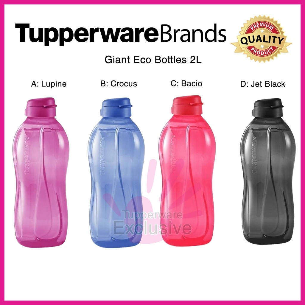 Tupperware Giant Eco Bottles 2L Flip Top Cover (Limited Edition) 2L ...