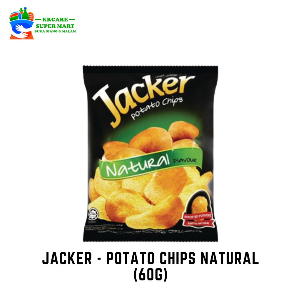 Jacker Potato Chips Natural Flavour 60g Shopee Malaysia 7849