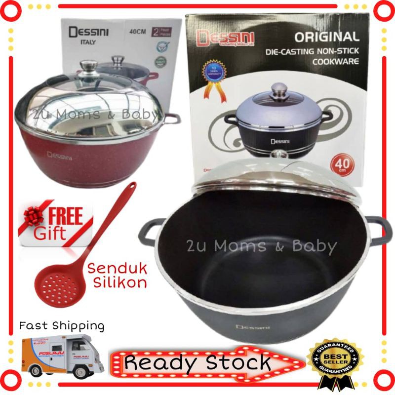 Periuk Rendang Dessini 40cm/Periuk Kawah 40cm/Periuk Rendang Non Stick ...