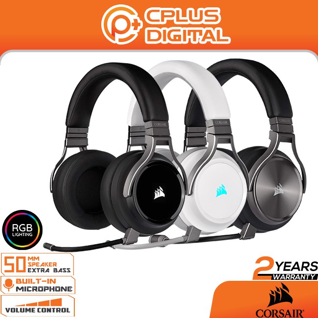 Corsair Virtuoso RGB Wireless High Fidelity 7.1 Surround Sound Gaming Headset