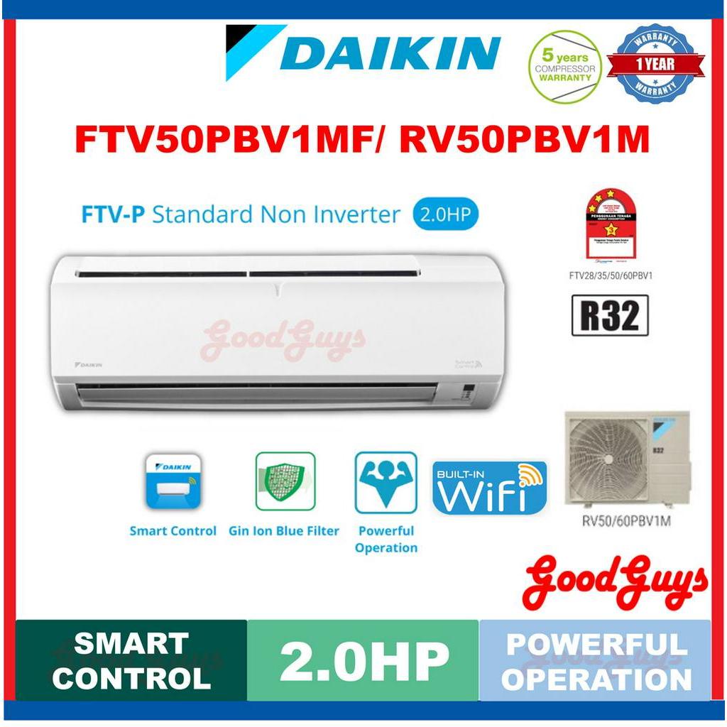 [sellers Own Fleet] Daikin Ftv50pb Rv50pb R32 2 0hp Wifi Air