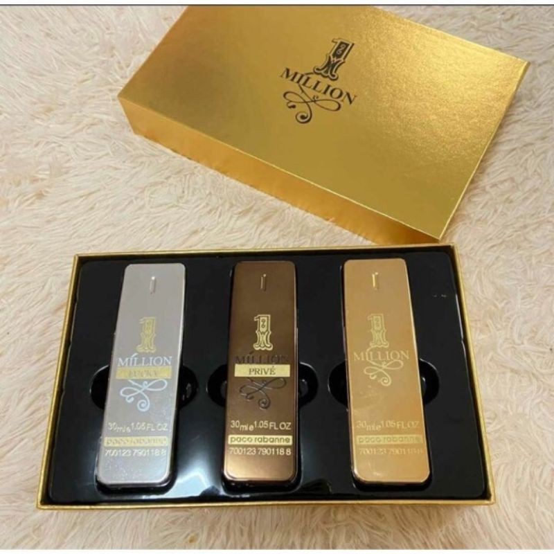 Paco Rabanne 1 Million Perfume Set for Men With 3 x 30ml HQ