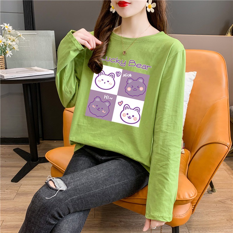 [AMYGO]Blouse Women Muslimah Baju T Shirt Perempuan Lengan Panjang