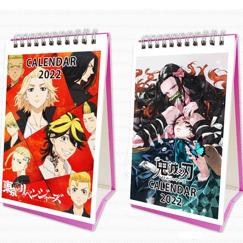 2022 Desk Calendar Calendar Demon Slayer Jujutsu Kaisen Tokyo