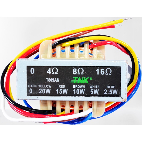 TNK T-809AN 20W/15W/10W/5W/2.5W MATCHING TRANSFORMER For Speaker ...