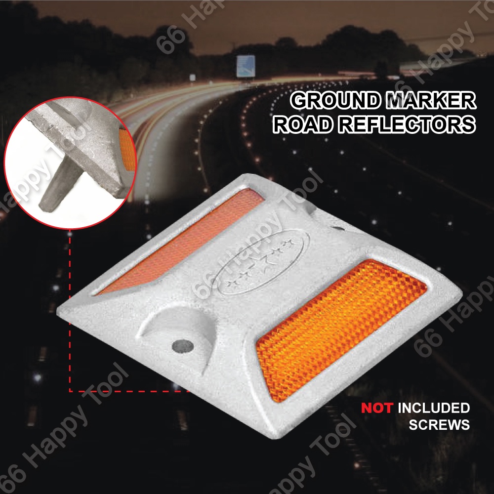 Ground Marker Road Reflectors Stud Light 95mm*95mm Reflective Road ...