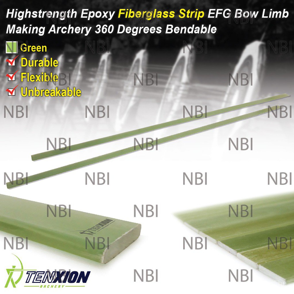 Epoxy Fiberglass Strip EFG Bow Limb Making Archery 360 Degrees bendable