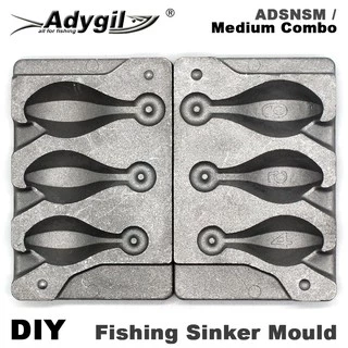 Adygil DIY Fishing Snapper Sinker Mould ADSNSM/Extra Large Combo Snapper  Sinker 453g 566g 850g 3 Cavities
