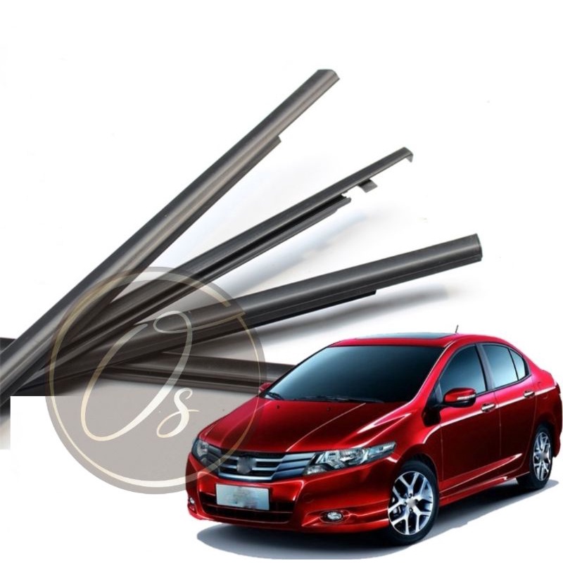 Honda City Tmo 20092014 Ori Door Glass Moulding Lining Rubber Outer