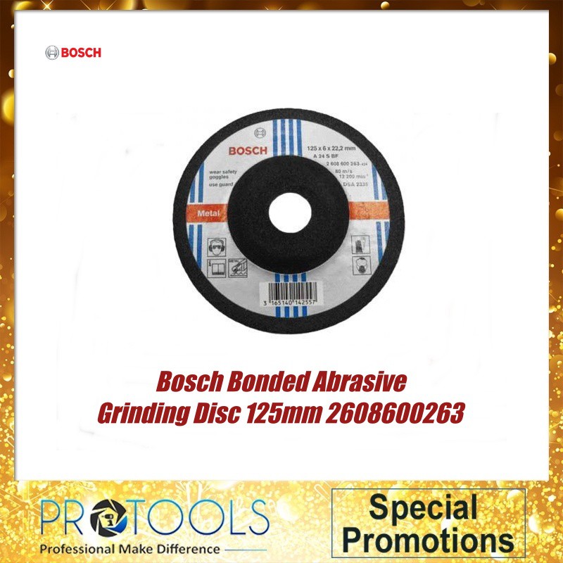 Bosch Bonded Abrasive Grinding Disc 125mm 2608600263 Shopee Malaysia