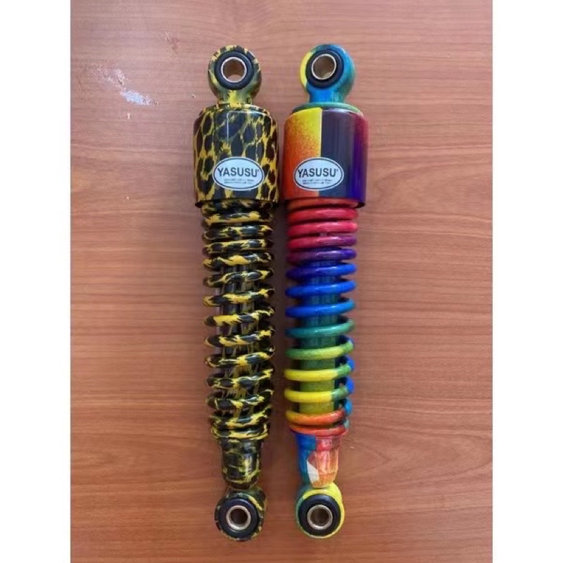 yasusu y110 rear absorber yellow/rainbow | Shopee Malaysia