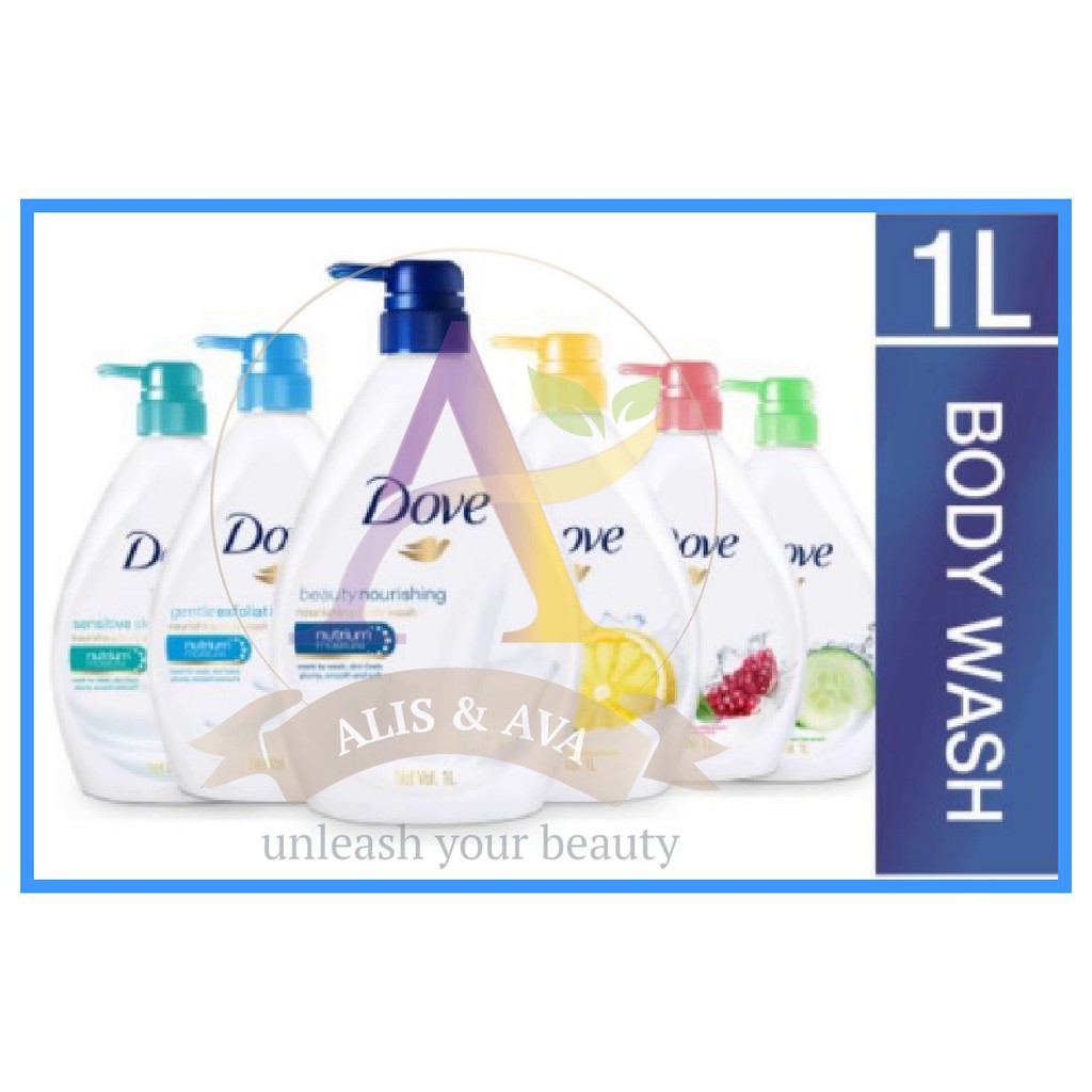 Dove Shower Body Wash 1litre Shopee Malaysia