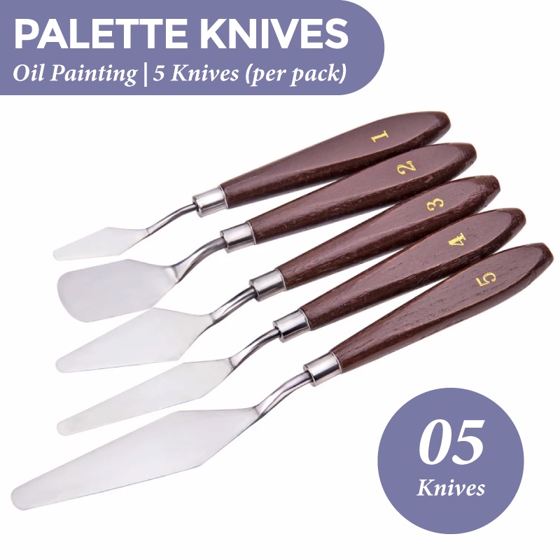 Artist ST2012 Palette Knives 5 PCS Art Acrylic Oil Painting Stainless
