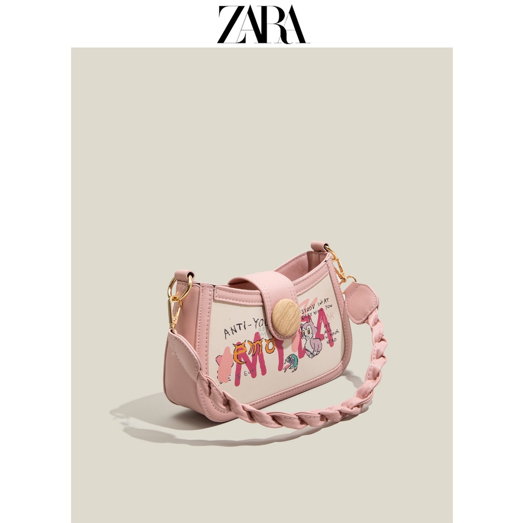 zara Bags Female 2021 New Style Summer CrossBody Bag French Niche