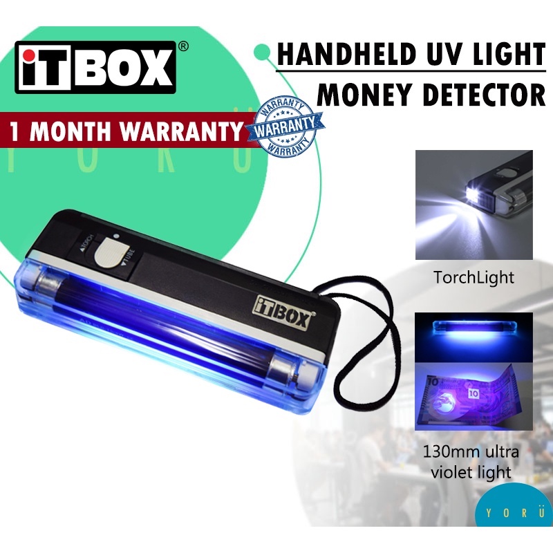 Handheld UV Light Bank Note Money Detector | Portable Note Detector ...