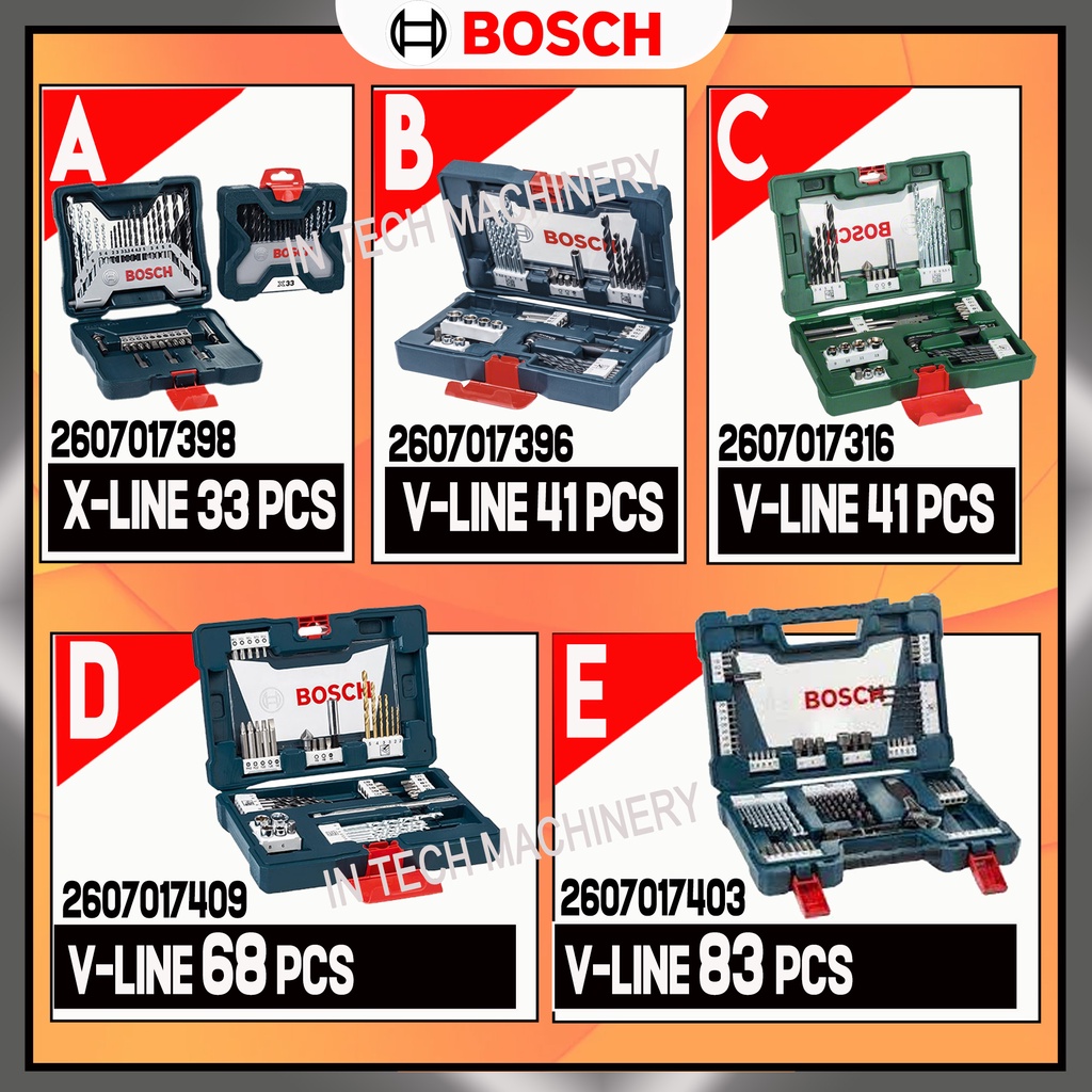 Bosch Accessories Set Screwdriver And Drill Bit Set X Line 33pcs V