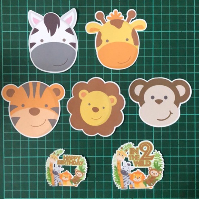Safari animal stickers (5pcs) Shopee Malaysia
