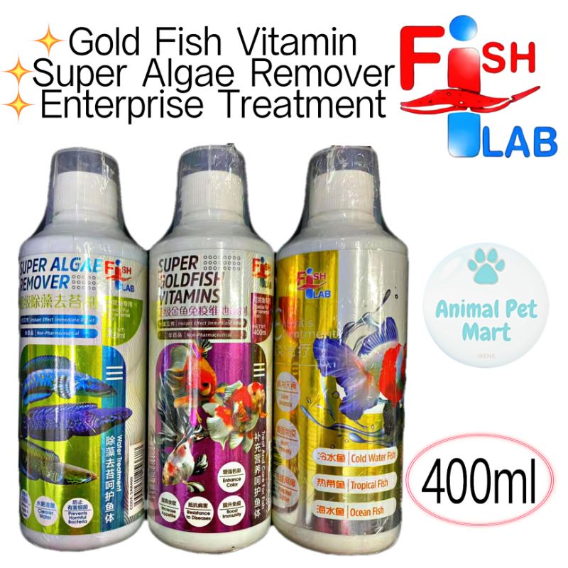 Fish Lab Aquarium Fish Super Goldfish Vitamin /Super Algae Remover