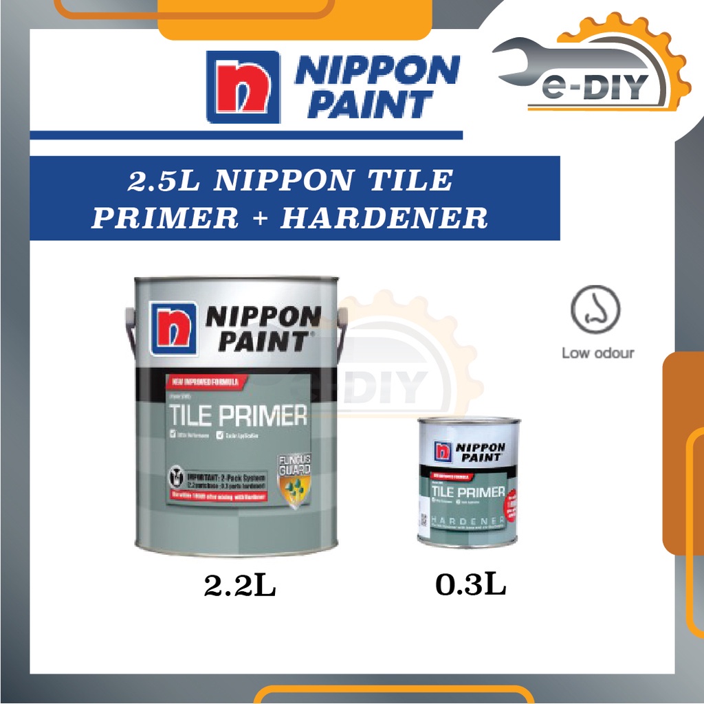 Nippon Paint 5L Nippon Tile Primer Cat Dinding Mosaic Paint Cat