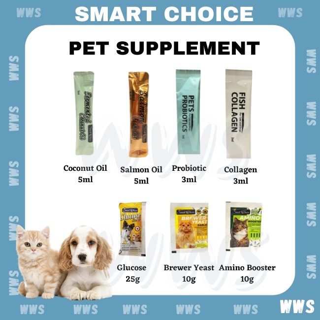 Smart Choice Pets Supplement Vitamin ( Glucose ,Collagen ,Salmon Fish