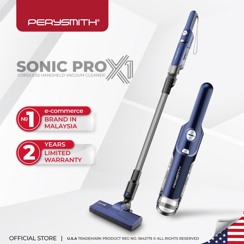 PerySmith Cordless Handheld Vacuum Cleaner Sonic Pro X1 Shopee Malaysia