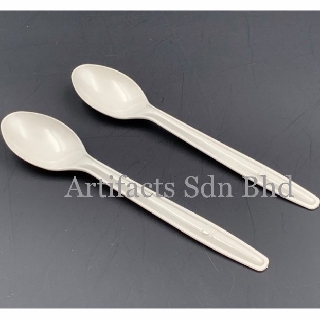 ECON] 50pcs Disposable Plastic Spoon / Plastic Fork - 6.5 Inch